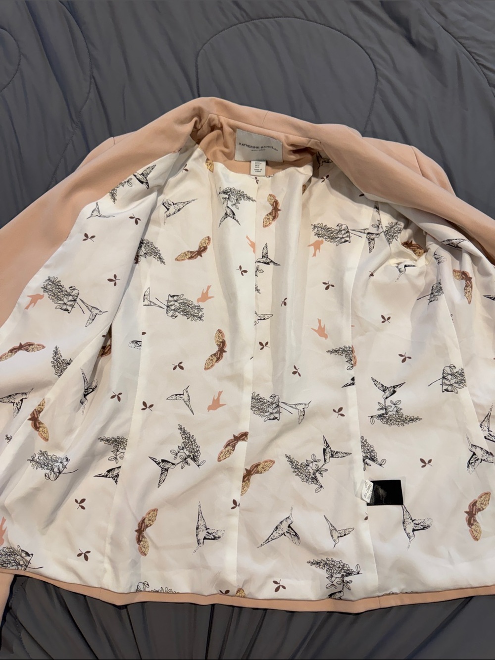 Vince Camuto Light Blush Shawl Collar Ponte Blazer - Picture 3 of 4